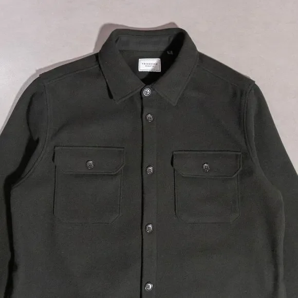 7 Diamonds Men's Black Shirt Jacket Like New!! - Picture 2 of 4
